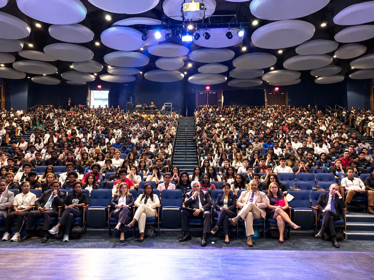 Hempstead High School students gathered for the commemoration assembly
